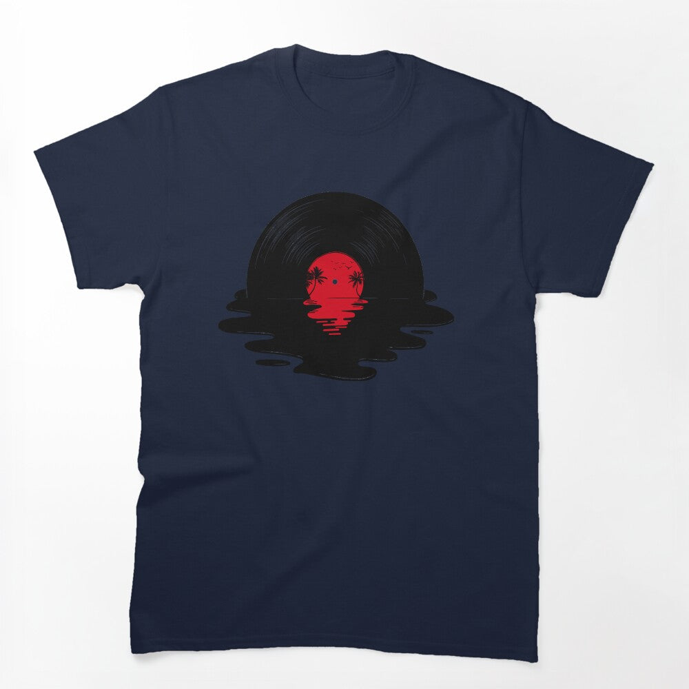 Melting Vinyl Record Shirt