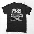 1985 Boombox Distressed Graphic Shirt