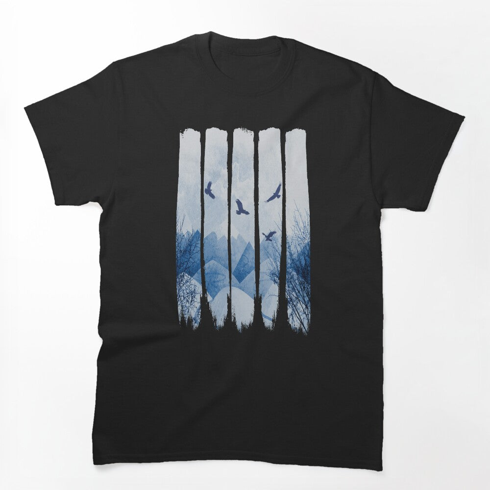 Eagles Mountains Grunge Landscape Shirt
