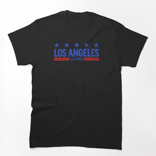 Retro Los Angeles CA Blue Shirt