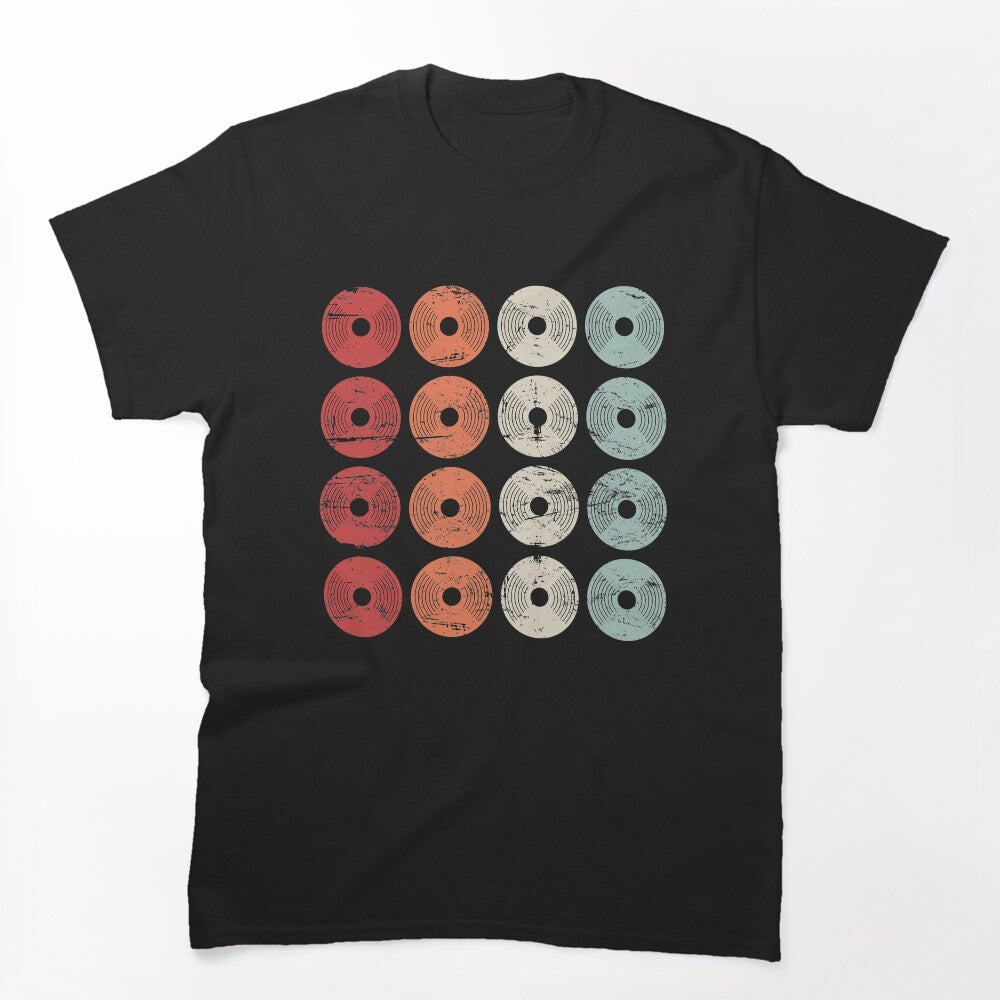 Vintage Distressed Vinyl Records Shirt