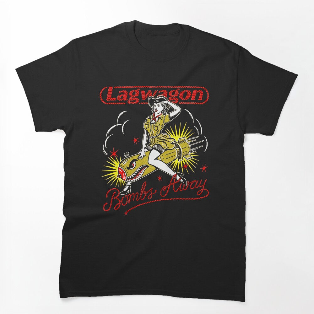 Red Typography Rope Symbol Shirt