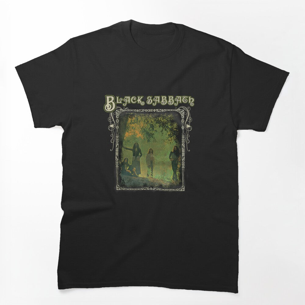 Black Sabbath Trees Photo Graphic Design Shirt