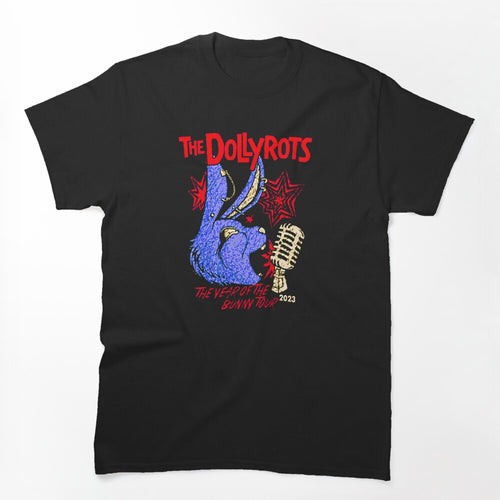 Purple Bunny Head Singing Power Pop Shirt