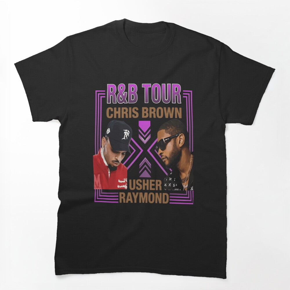 Chris Brown Usher R&B Tour 2026 Design Shirt