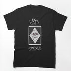 Lady Strange Skull Design White Logo Shirt