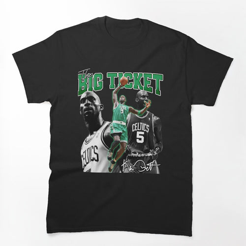 Kevin Garnett The Big Ticket Boston Basketball Legend Signature Shirt
