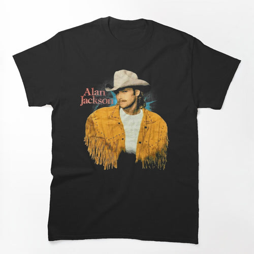 Vintage Rare 1993 Alan Jackson Black Men S-234XL Shirt