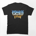 Glow Gradient Thrash Metal Typography Shirt
