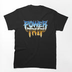 Glow Gradient Thrash Metal Typography Shirt