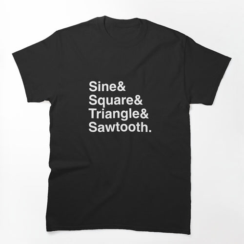 Sound Waveform - Synthesizer Music Ampersand & Text Shirt