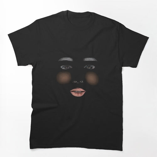 BTS JIMIN Dark Aesthetic Minimalist Face Glow Art Shirt