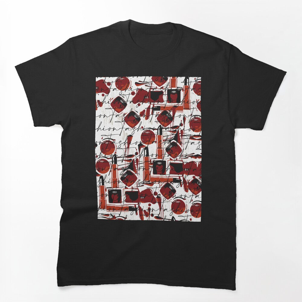 Red Fashion Love Makeup Addict Shirt
