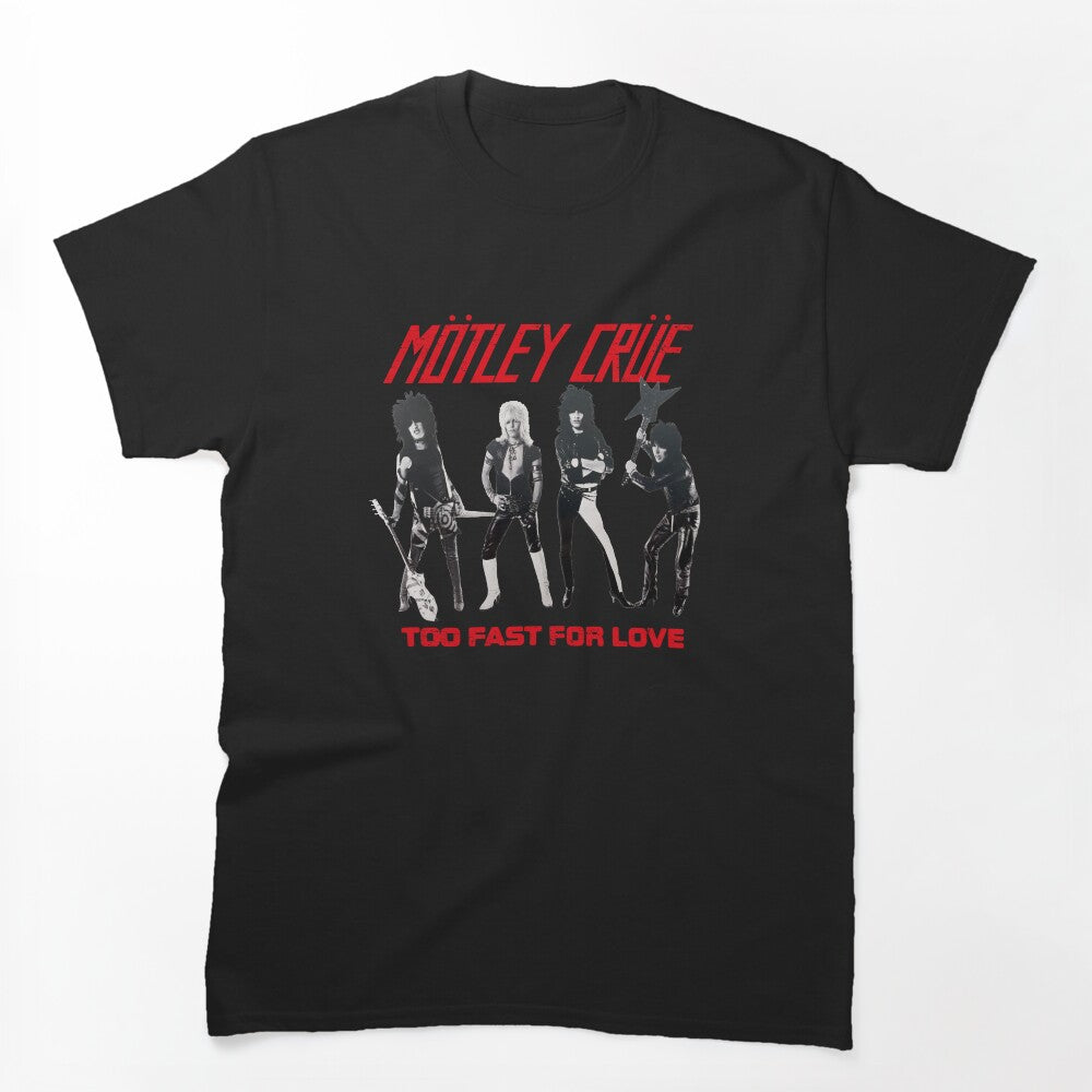 Mötley Crüe 80s Hard Rock Design Shirt