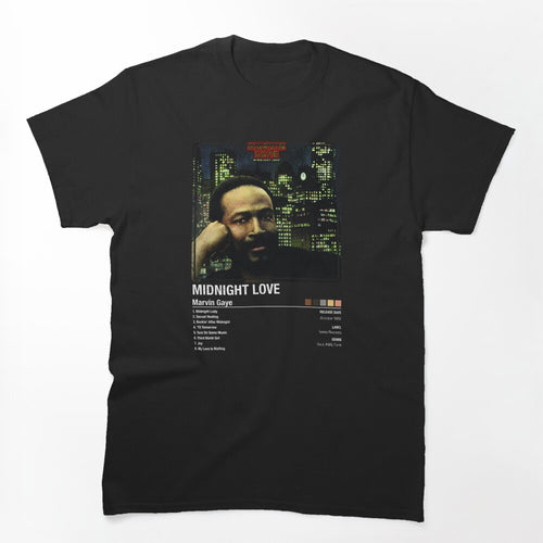 Marvin Gaye Midnight Love Soul Funk Album Shirt