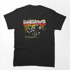 Duotone Silhouette Design Punk Rock Band Shirt