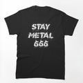 Heavy Stay Metal 666 Black Death Thrash Band Shirt