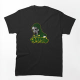 Green Hooded MF Doom Mask Figure Shirt