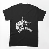 John Prine Singer-songwriter White Designs Shirt