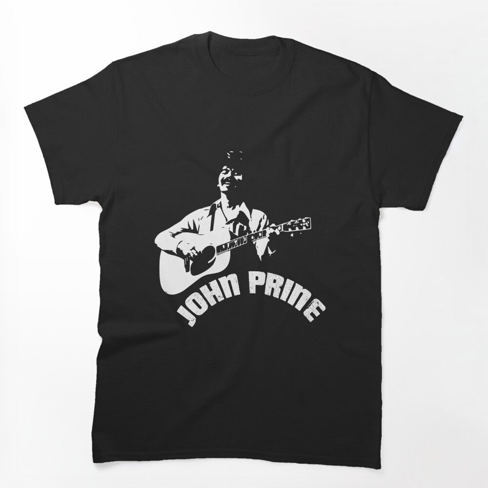 John Prine Singer-songwriter White Designs Shirt
