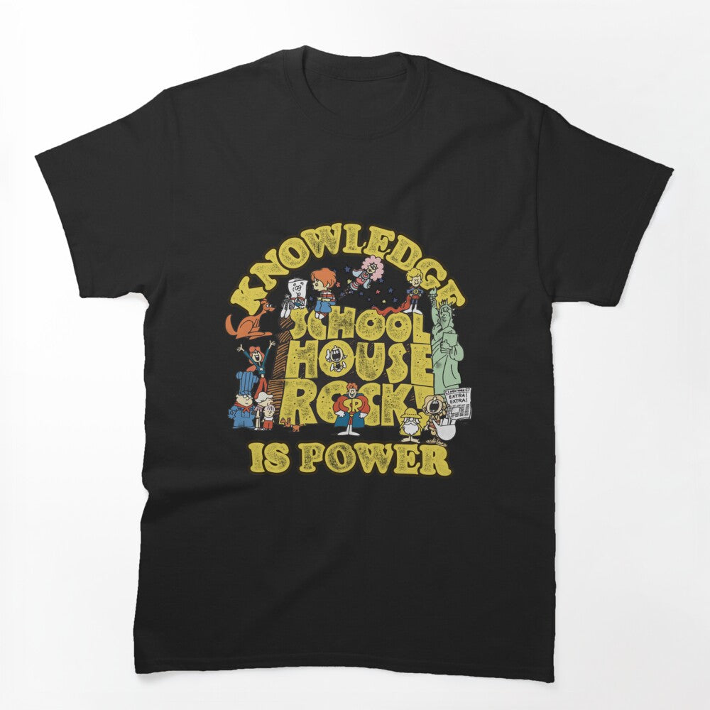Schoolhouse Rock Knowledge Is Power Logo Group Shirt