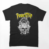 Yellow Typography With White Outline Silhouette Shirt