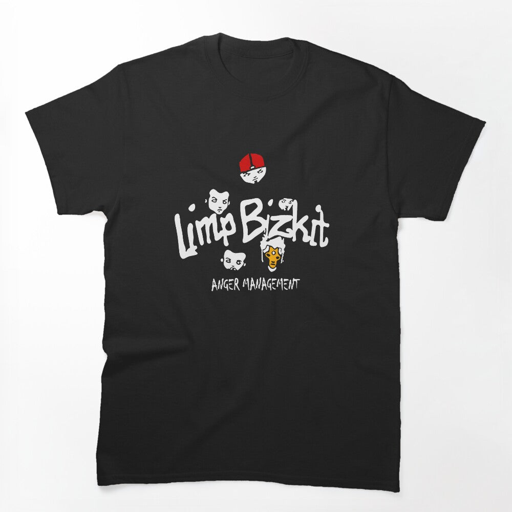 White Typography Rap Metal Music Group Shirt