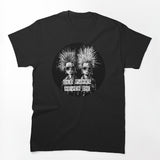 Old Punks Never Die Black & White Design Shirt