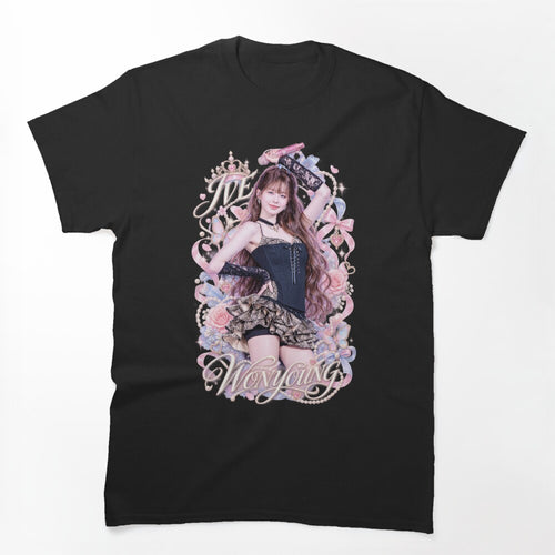 Wonyoung IVE Y2K Bootleg Rap Heart Ribbon Coquette Shirt
