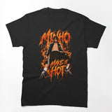 Edgy Y2K Orange Typography Minho Photo Visual Shirt