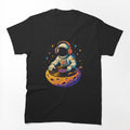 Astronaut DJ Cosmic Vinyl Neon Art Shirt
