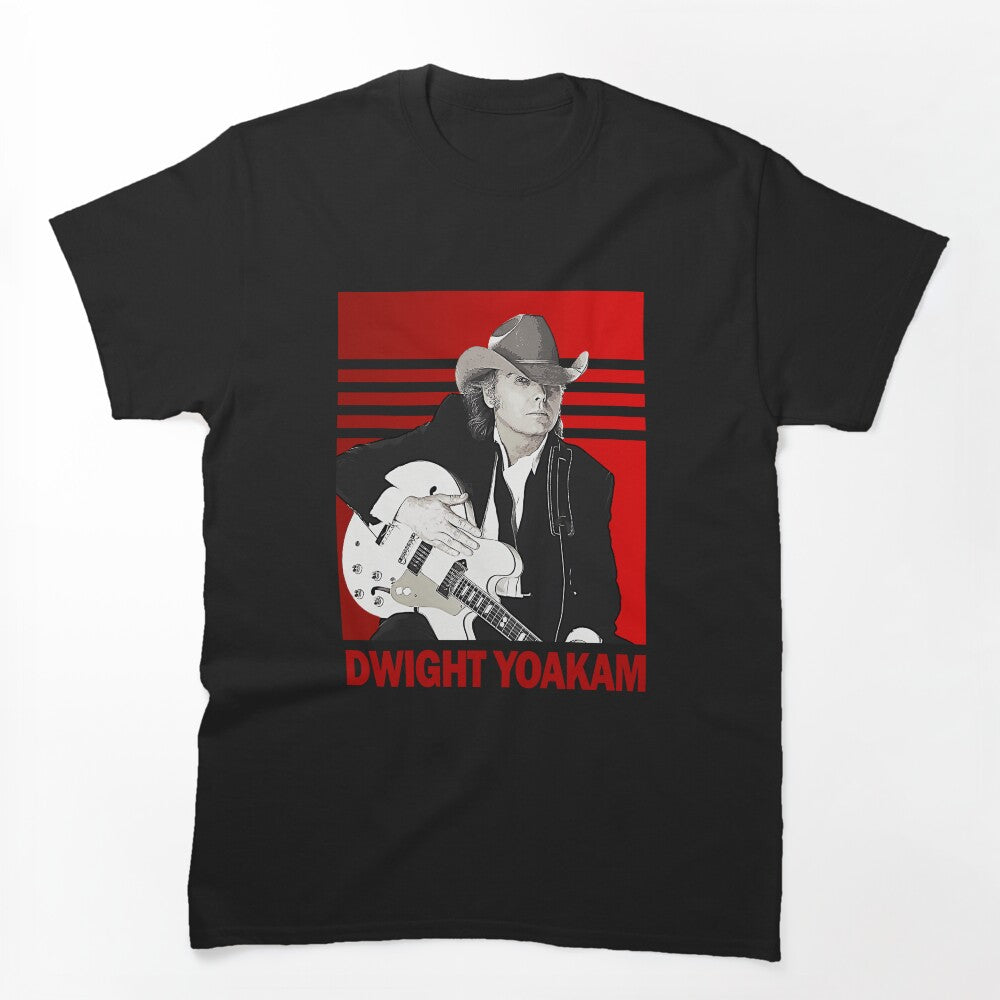 Retro Dwight Yoakam 80s Aesthetic Fan Art Tribute Shirt