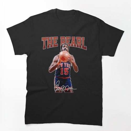 Earl Monroe The Pearl New York Basketball Legend Signature Vintage Shirt