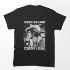 Townes Van Zandt Country Legend Vintage Portrait Design Shirt