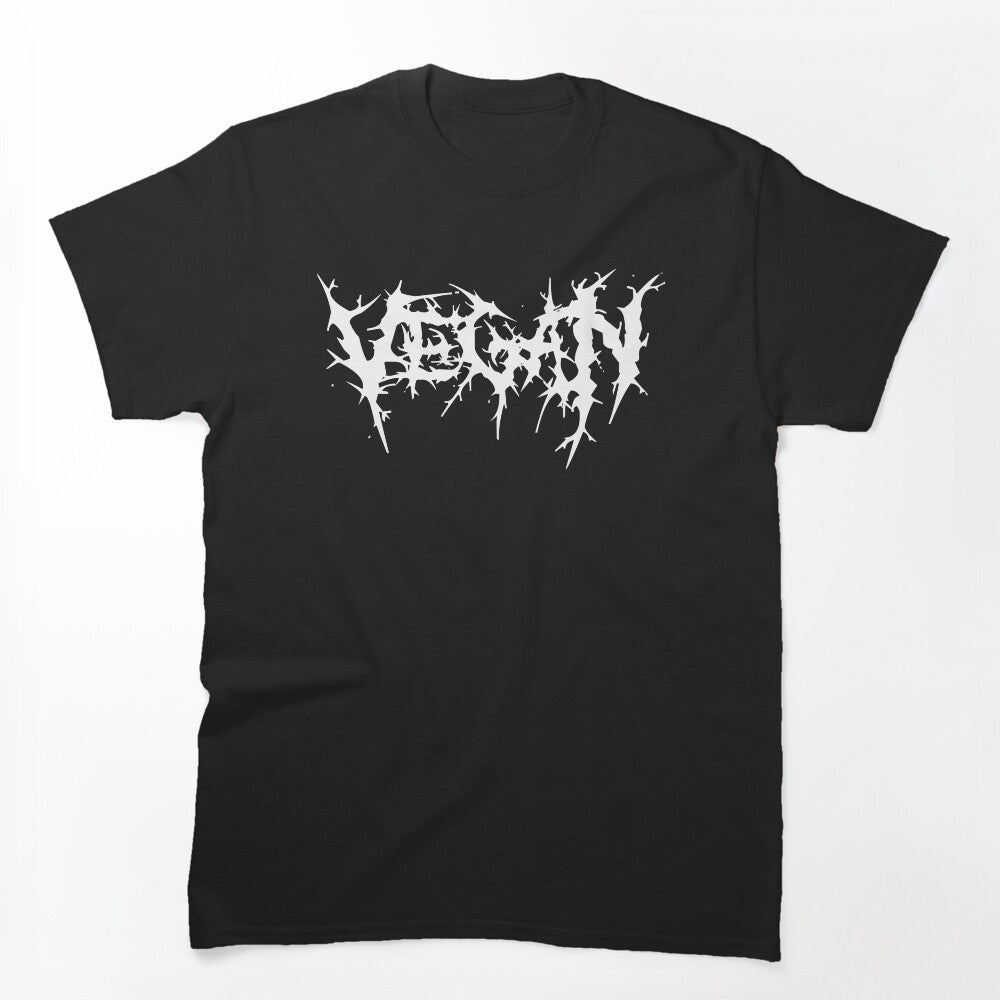 VEGAN Death Metal Style Logo Shirt