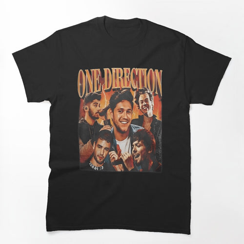 One Direction Retro Pop Collage Design Shirt