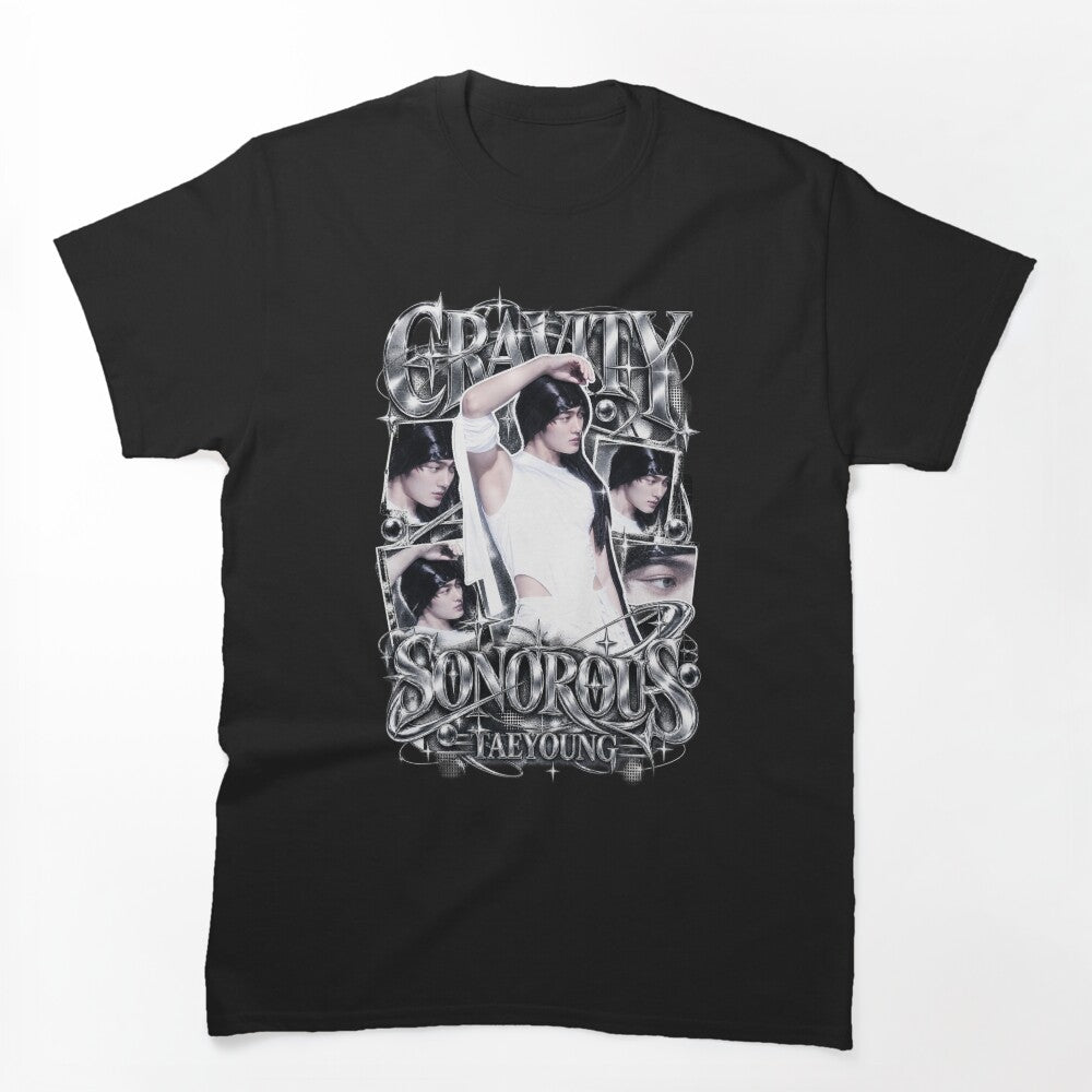 CRAVITY Taeyoung SONOROUS Glitch Chrome Concept Shirt