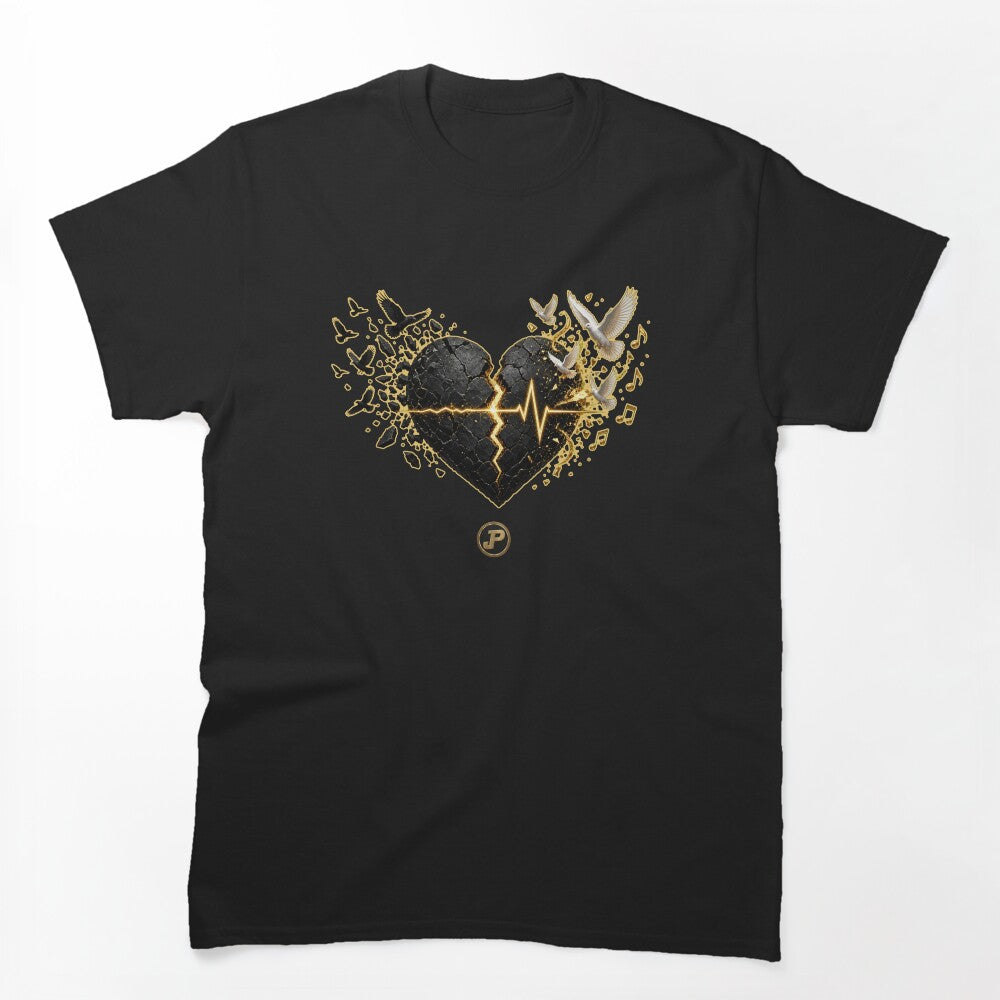 Cuore Nero E Oro Shirt