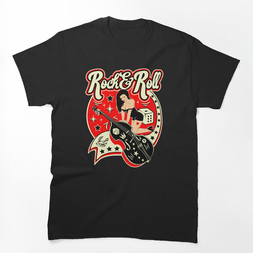 Rockabilly Pin Up Girl Vintage Rockers Retro Rock And Roll Shirt