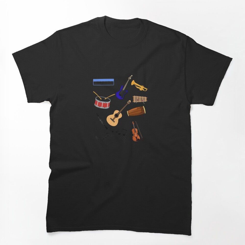 Musical Instruments From Traditional Classics To Modern Digital Shirt