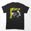 Big Yellow Typography Indie Rock Shirt