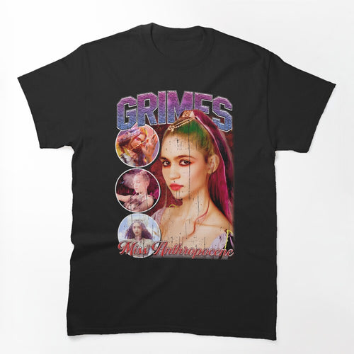 Grimes Vintage 90's BOOTLEG Style Shirt