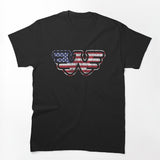 Waylon Jennings American Flag Distressed Look Shirt