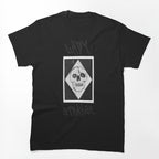 Lady Strange Skull Design Black Logo Shirt