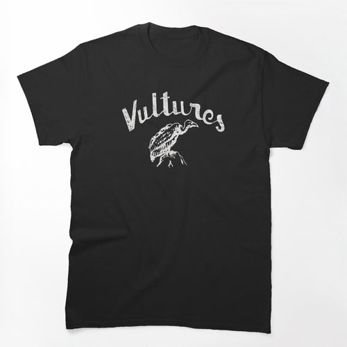 Vultures 1977 - Distressed Aged Rock N Roll Party White Print Shirt