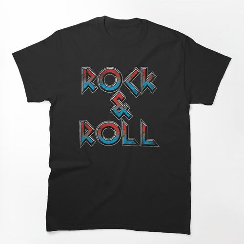 Rock & Roll Retro Typography Design Shirt