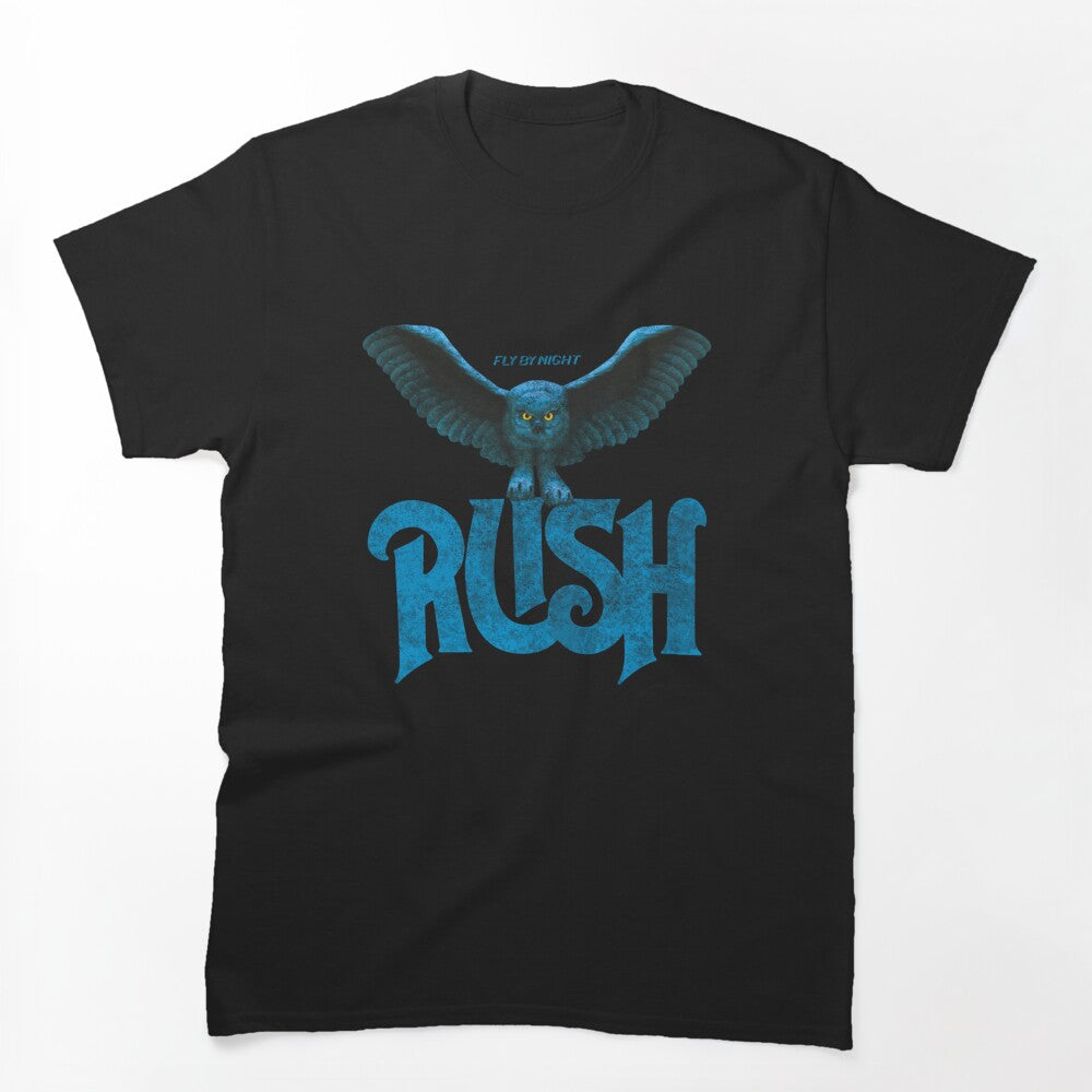 Rush Band Owl Vintage Rock Design Shirt