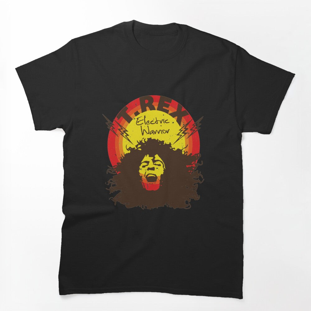 T Rex Electric Warrior Retro Graphic Shirt
