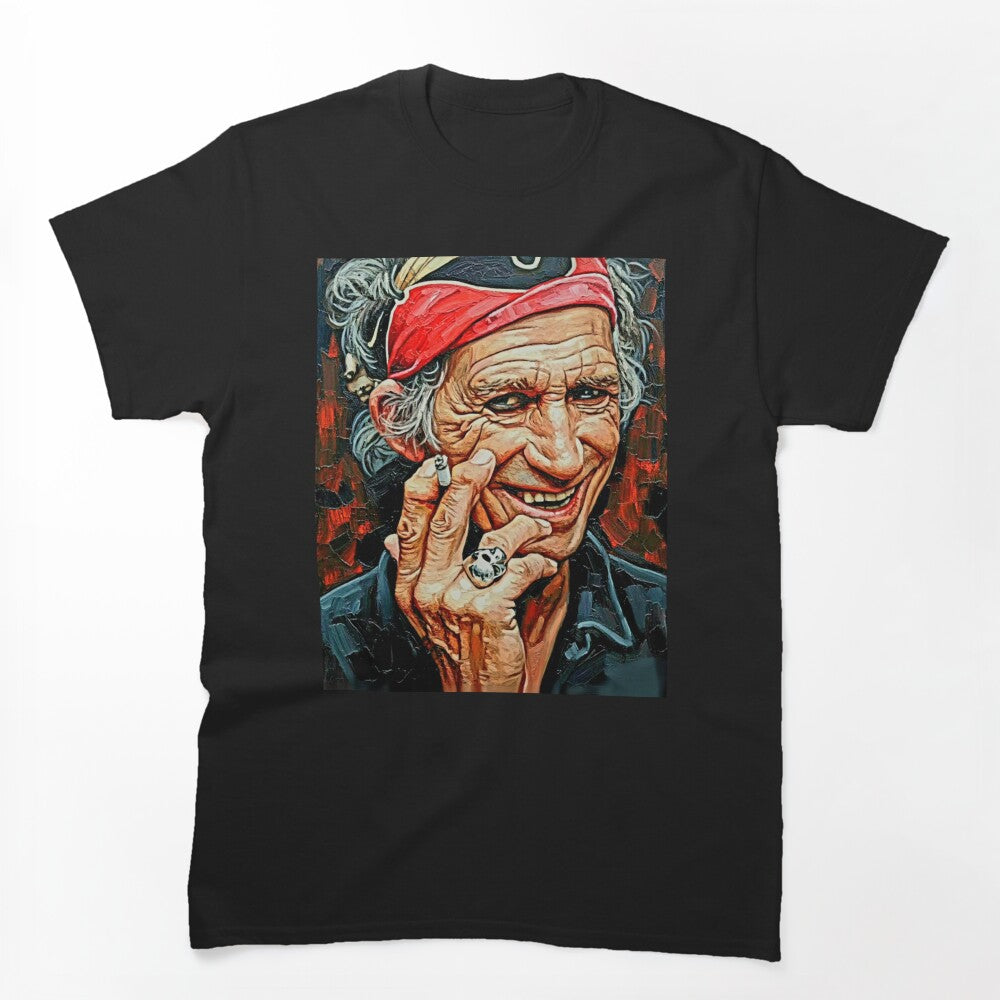 Rock 'n' Roll Legend Keith Richards Keef Pop Art Portrait Shirt