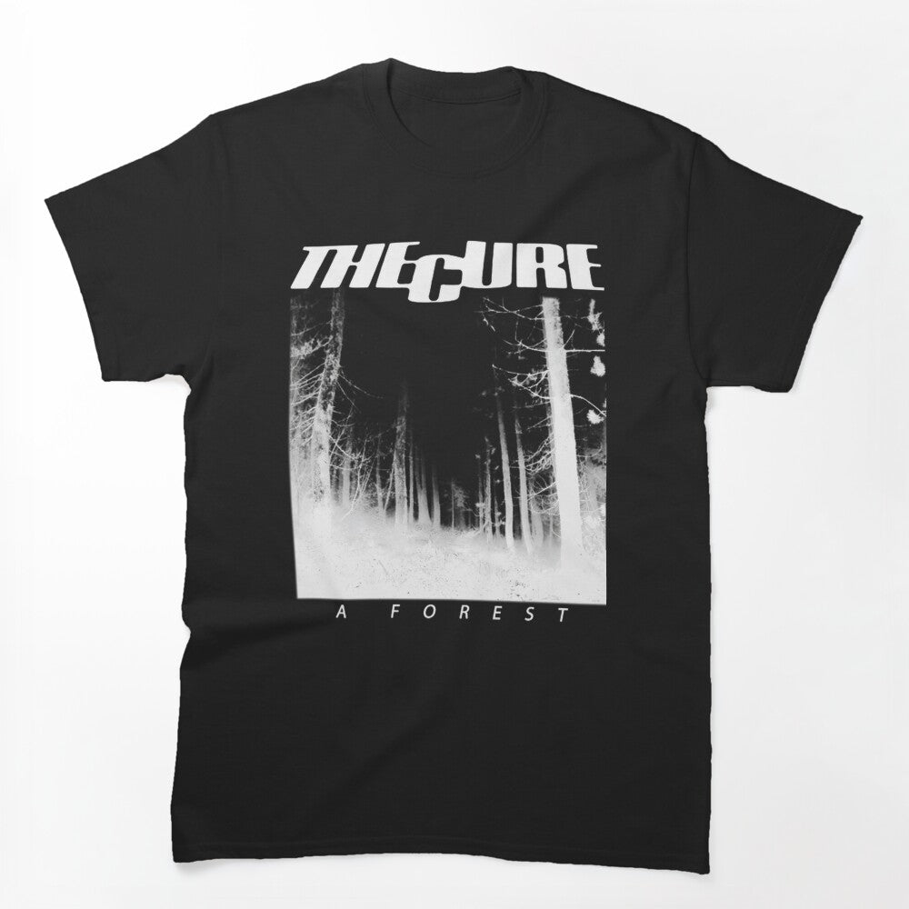 The Cure A Forest Dark Woods Band Graphic Shirt
